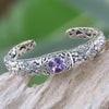 Sterling Silver Natural Amethyst & Citrine Bracelet For Her